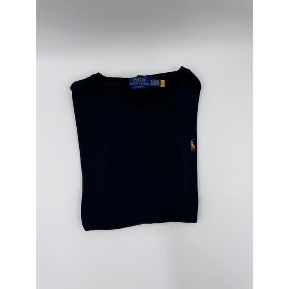 Ralph Lauren Classic Fit Soft Cotton Crewneck T-Shirt Polo‎ Black - Picture 5 of 5